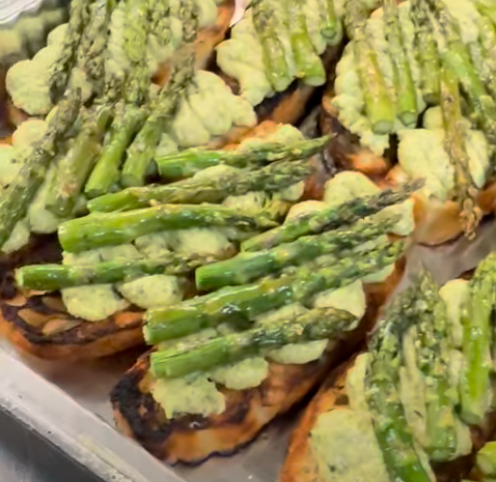Grilled Asparagus W/ Parmesean & Lemon Zest $