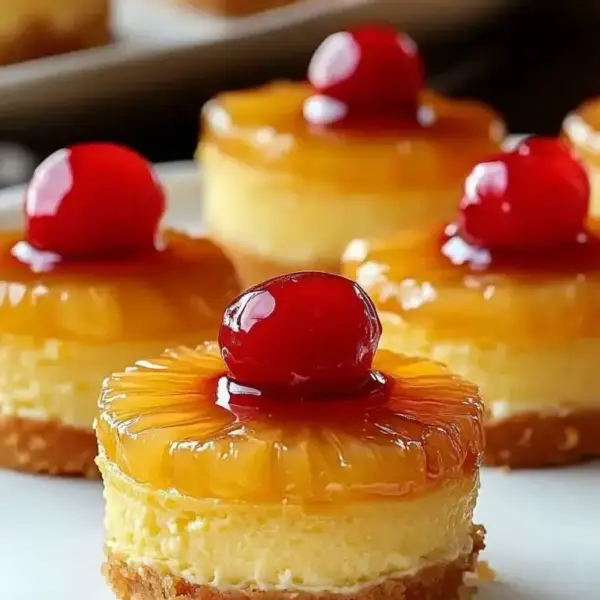 Mini Pineapple Upside-Down Bites