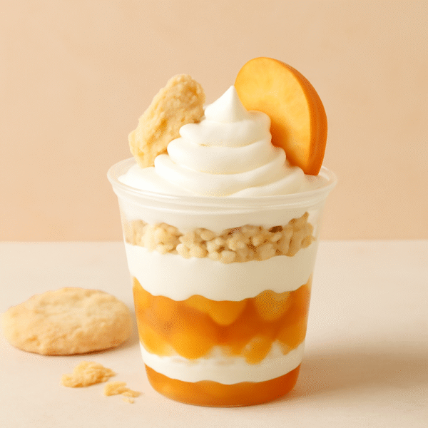 PEACHY CREAM COBBLER PARFAIT